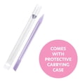 thumbnail image 4 of Czech Glass Cuticle Pusher by Bona Fide Beauty - Duel Ended Manicure Stick in Lilac Purple, 4 of 6
