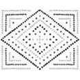 thumbnail image 3 of Wild Apple Portfolio 14x12 Black Modern Framed Museum Art Print Titled - Daisy Dots Tile II Black, 3 of 5