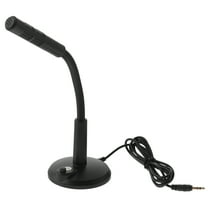 1Pc Desktop Microphone Adjustable Plastic Meeting Microphone Black