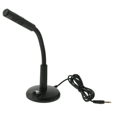 1Pc Desktop Microphone Adjustable Plastic Meeting Microphone Black