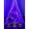 thumbnail image 3 of Ahot  300 LED Purple Fairy Curtain Lights, 9.8ft x 9.8ft Curtain String Lights, USB Plug in 8 Lighting Modes LED Christmas String Hanging Lights with Remote for Bedroom Indoor Outdoor Weddings, 3 of 14