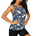 thumbnail image 2 of Fotbe Forest Elk Womens Loose Fit Casual Flowy Slim-Fit Tank Tops Athletic Round Neck Trendy Sleeveless Summer Tops for Gym and Yoga-, 2 of 9