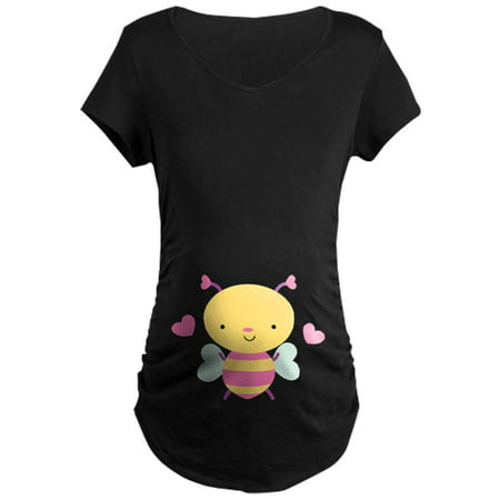 CafePress - Honey Bee Baby Valentine Maternity T Shirt - Maternity Dark