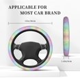 thumbnail image 5 of Gaeub Beautiful Glitter Breathable Stretch Elastic Steering Wheel Cover, Cool in Summer and Warm in Winter, Universal 15 inch, 5 of 8