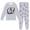 Grey, variant on Kids Outfits Set 6 7 Six Seven Letter Outfits Set Comfortable Boys Allover Print Two Piece Homewear Long Sleeve Top And Pants Comfy Loungewear Pink 2-3 Years