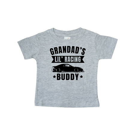 

Inktastic Grandads Lil Racing Buddy Gift Baby Boy or Baby Girl T-Shirt