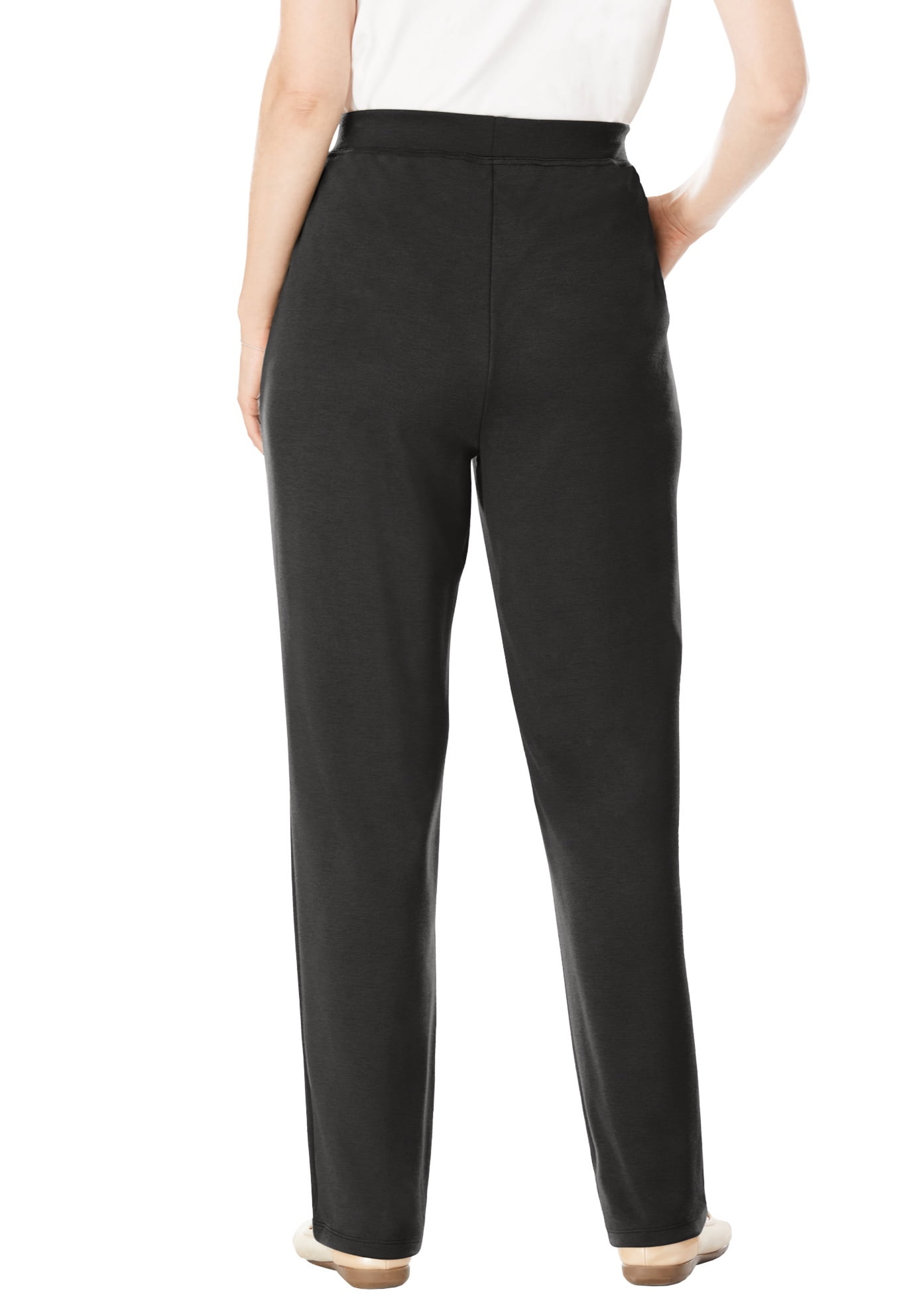 Woman Within Women's Plus Size Tall Straight Leg Ponte Knit Pant Pant -  Walmart.com