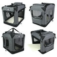 EliteField 3Door Folding Soft Dog Crate with Carrying Bag and Fleece