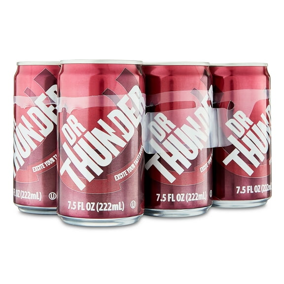 Great Value Dr Thunder Soda Pop, 7.5 fl oz, 6 Pack Cans