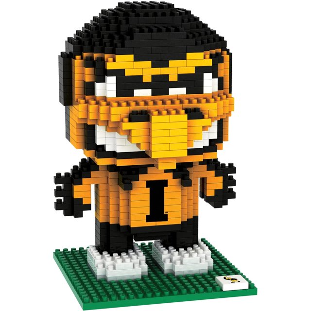 La mascota de BRXLZ FOCO Iowa Hawkeyes NCAA 1Z para fanáticos de más de 12 años