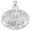 Silver, variant on Saint Thomas the Apostle Religious Medal - 1 Inch Size of a Quarter -Sterling Silver