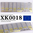 thumbnail image 4 of 1/64 Alexen XK0001-XK0023 Metal Licence Plates Number Plates Scale Model Building Tools for Model Hobby DIY Tools Accessories XK0015, 4 of 6