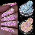 thumbnail image 2 of Polvo reflectante para uñas, purpurina brillante, cristal de diamantes de imitación, lentejuelas, pigmento cromado, esmalte de Gel UV, decoración de uñas, 2 of 4