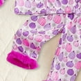 thumbnail image 4 of NIEWTR Toddler Girl Clothes Sweatshirts Long Sleeve Tops Solid Pants Outfit Fall Winter Baby Hooded Clothes Set Toddler Girl Outfit For 1t 2t 3t 4t 5t 6t,18-24 Months, 4 of 6