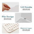 thumbnail image 2 of Flatware Tray with Lid,Utensil Storage with Lid Plastic Cutlery Tray,Cutlery Drawer Organizer Utensil Storage ContainerD, 2 of 6