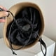 thumbnail image 3 of Bolso tipo cubo para mujer con correa ajustable bolso de playa de verano bolso y sólido, 3 of 9