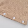 thumbnail image 6 of Womens Waffle Knit Top Cotton Blend Dressy Casual Side Buttons Curved Hem Tunic Blouse, 6 of 7
