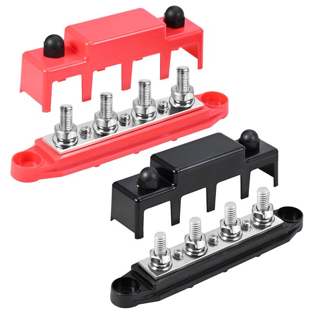 Bloque de distribución de energía FEITON, barra colectora de 12 V, 150 A, con tapa