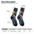 thumbnail image 2 of Balery Colorful Planet Universe Calcetas Largas con Estampado para Hombre y Mujer – Suaves y Transpirables, Talla Única (US 5-11), 2 of 6