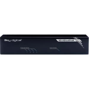 1 TO 4 HDMI DISTRIBUTION AMP DE-EMBED OF ANALOG L/R DIGI-AUDIO