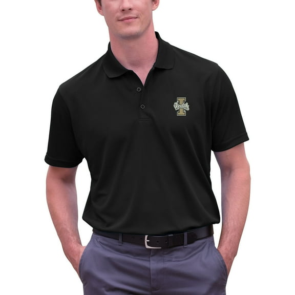 Men's Black Idaho Vandals Big & Tall Vansport Omega Tech Polo