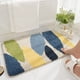 thumbnail image 5 of Alfombra de baño con diseño de musgo y flores, extra gruesa y absorbente, antideslizante, suave, lavable a máquina y en seco., 5 of 5