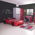 thumbnail image 3 of Race Car Garage Bedroom Boys Study Desk, Study Table, Learning Desks for Arts & Crafts - Red, 3 of 5