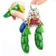 thumbnail image 5 of Llavero, Paquete de 5 Squishy Bean Squishy Llavero Squishy Soybean Squishy para niños Adluts Guisantes Juguetes para aliviar el estrés Ansiedad Colgantes (verde), 5 of 5