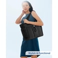 thumbnail image 3 of Bolsa de mano TopDesign Puffy para mujer con portavasos y compartimento para portátil, bolsa de cosm, 3 of 8