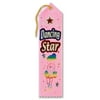 Pack of 6 Pink “Dancing Star” Jeweled School and Sports Award Ribbon Bookmarks 8"