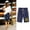 Navy, variant on OKBOP Womens Shorts Casual Yellow Casual Straight-Leg Relaxed Fit Elastic Waist Capris