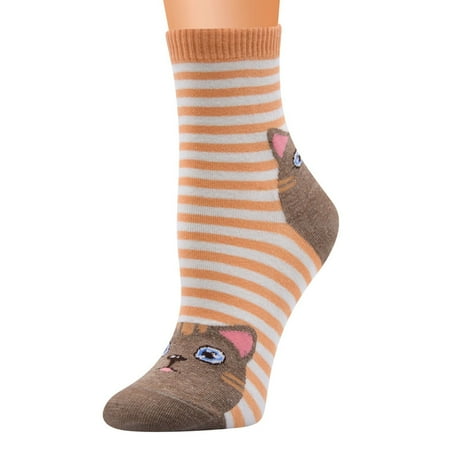 

Womens Socks 1 Pairs Women’s Casual Cotton Pattern Socks Comfortable Cute Animal Print Socks