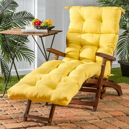 Greendale Home Fashions 72-inch Outdoor Sunbeam Chaise Lounger Cushion