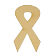 thumbnail image 1 of Package of 1, Jumbo 9" x 18" x 0.125" Baltic Birch Plywood Awareness Or Breast Cancer Ribbon Wood Cutout for Art and Craft Project, Made in USA, 1 of 1