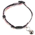 thumbnail image 1 of Pink Adjustable Cat Collar with Bell for Photo Shoots and Daily Life Lightweight Polyester, 1 of 5