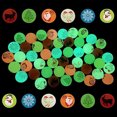 thumbnail image 3 of 10 piezas de bolas elásticas que brillan en la oscuridad para Navidad y Halloween, juguetes de goma sólida para saltar, accesorios decorativos para fiestas, regalos para niños, 3 of 5