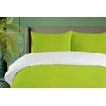 thumbnail image 4 of Ambesonne Lime Green Duvet Cover Set, Blurry Pastel Colors, Queen, Apple Green, 4 of 6