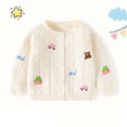thumbnail image 4 of Tranfacy Sweaters for Kids,Girls Cardigan Sweaters,Bow Solid Kids Color Knitted Sweater Cardigan, 4 of 4