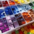 thumbnail image 5 of Mosaico de cerámica de vidrio para bricolaje, 50 piezas, azulejos de cerámica decorativos hechos a mano, tecnología de pared, material decorativo de cristal de colores, 5 of 5