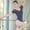 Dark Blue, variant on Women's Backless Camisole Leotard, Rhythmic Gymnastics Dance Bodysuit Short Sleeve V-Neck, Stretch Polyester Athletic Wear for Gymnastics Dance Performance Costume, White