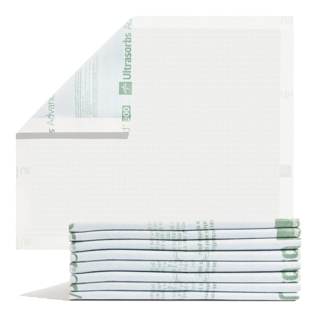Almohadillas de cama Medline Ultrasorbs desechables para adultos, 30 x 36 cm, 40 unidades