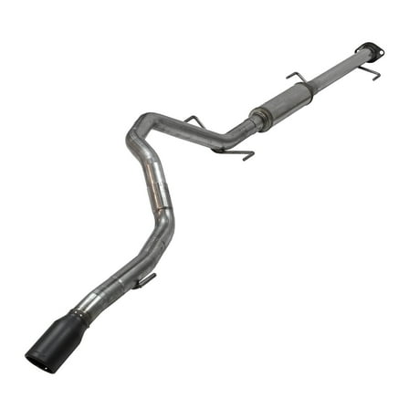 Flowmaster 717805 FlowFX Cat-Back Exhaust System; Single Exit; Incl. 3.5 in. Tubing/Straight Through Mufflers; 3.5 in. Black Ceramic Tip; 409 Stainless Steel;