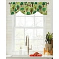 thumbnail image 3 of Cartoon Green Forest Animals Window Valance Curtain Kitchen Cafe Short Curtains Living Room Tie-Up Valance Curtain, 3 of 6