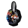 thumbnail image 3 of Sudadera con capucha con estampado 3D de calavera, lobo y pollo para hombre, sudaderas con gráficos de animales para la playa, sudaderas casuales, cómodas, con capucha, holgadas y con cremallera, 3 of 4