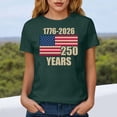 thumbnail image 6 of Leey-World Celebrating 250 Years Of America Women'S Tee Shirts Women American Flag T-Shirt July 4th Graphic Tee 4th Of July Shirt Funny(Dark Green,XL), 6 of 8