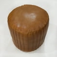 thumbnail image 4 of BBH Homes Handmade Beige Leather Round Pouf Ottoman BBBACPF0008 Indoor Decor, 4 of 9