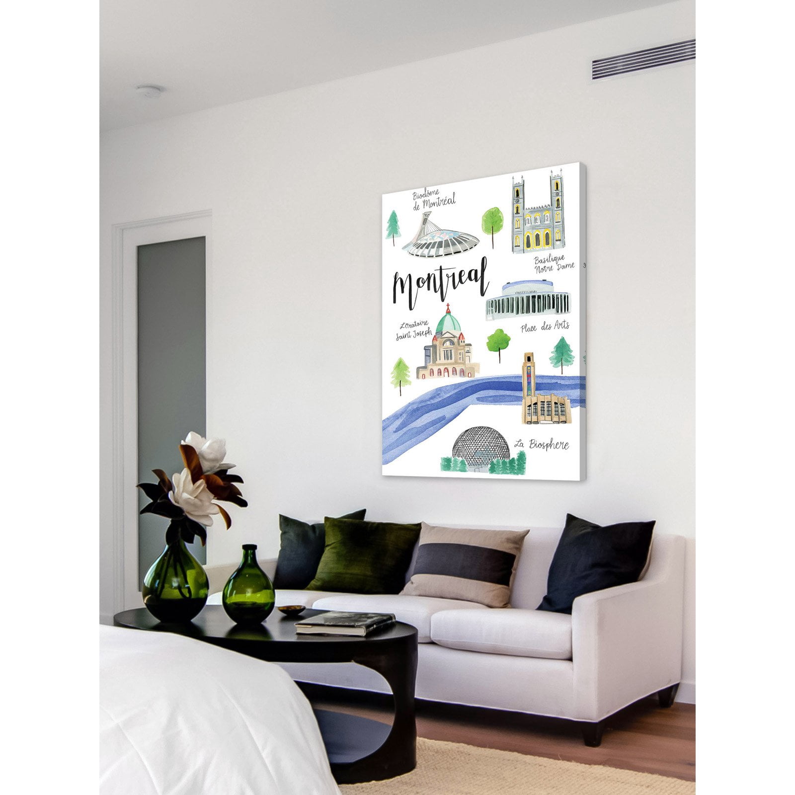 Marmont Hill 'Montreal Sights' by Molly Rosner Painting Print on Wrapped Canvas