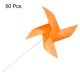 thumbnail image 3 of 50pcs 17 x 11 Molinos de Viento para el Jardín con 4 Hojas Molinillos de Viento a Prueba de Viento y Impermeables con Estacas para Decoración de Patio Naranja, 3 of 6
