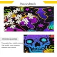 thumbnail image 2 of Psychedelic Mushrooms Skulls 500 Piece Jigsaw Puzzle for Adults, Family Game Intellective Toys Wall Art Work for Educational Gift Home Decor, 2 of 7