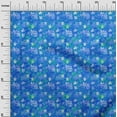thumbnail image 2 of oneOone Cotton Cambric Blue Fabric Batik Craft Projects Decor Fabric Printed By The Yard 56 Inch Wide, 2 of 4